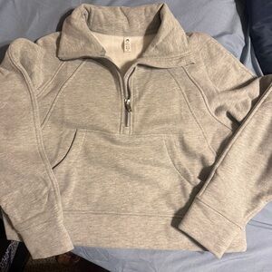 The gym people Gray Half-Zip Women’s crop Sweater